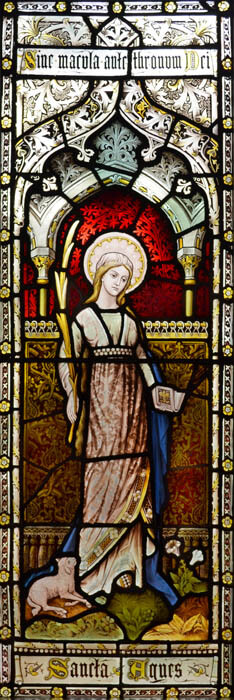 聖アグネスのステンドグラス